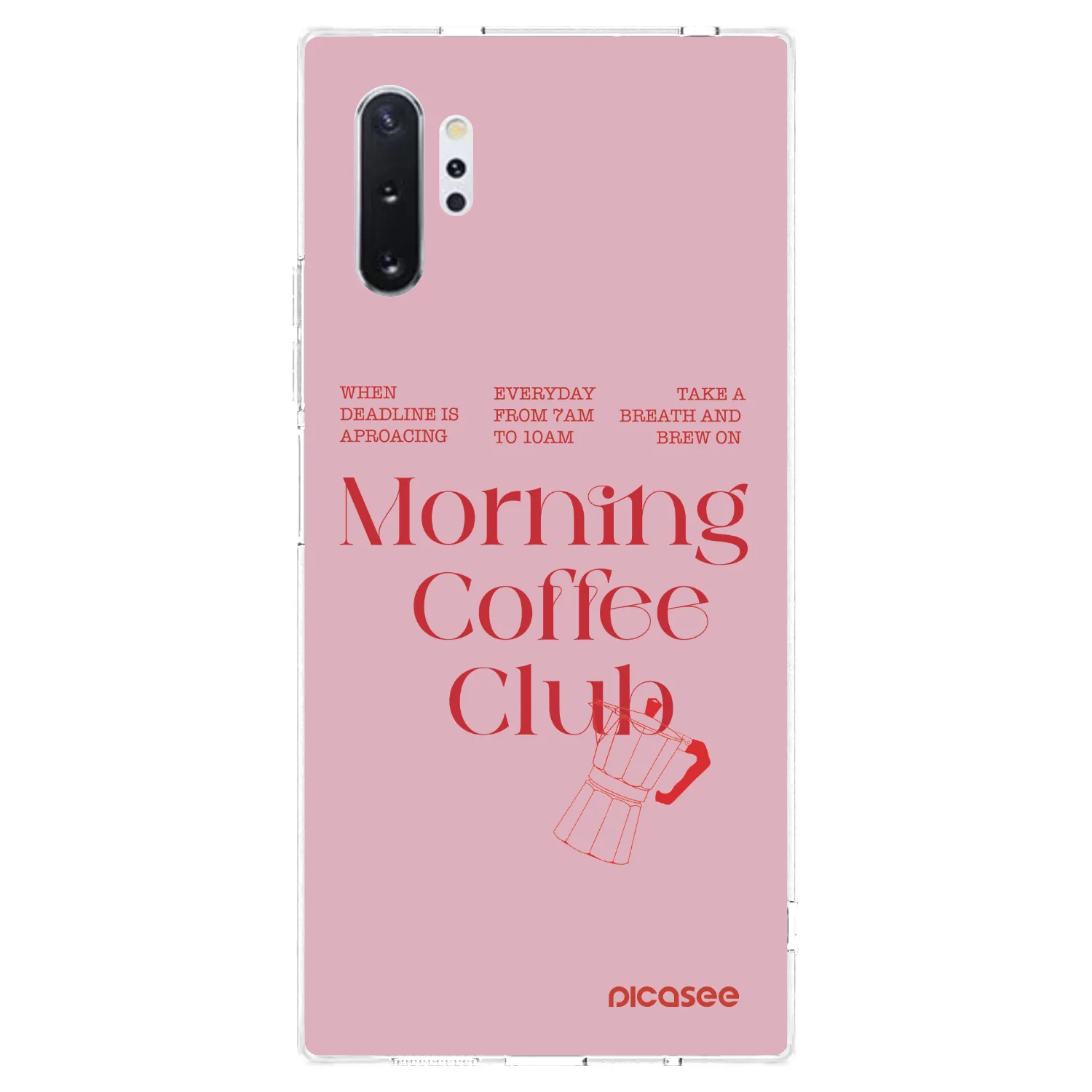 Picasee husă transparentă din silicon pentru Samsung Galaxy Note 10+ N975F - Morning
