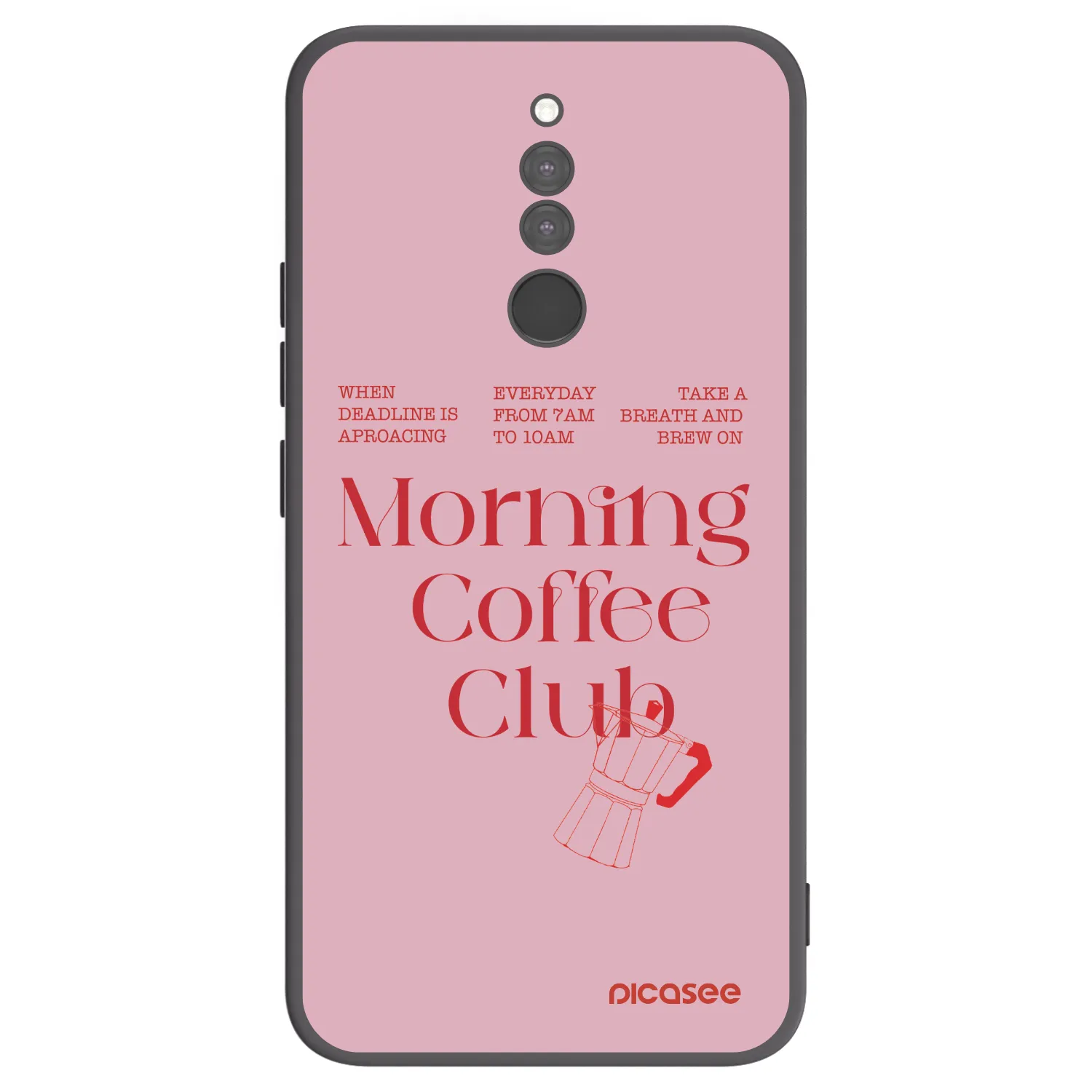 Picasee husă neagră din silicon pentru Xiaomi Redmi 8 - Morning