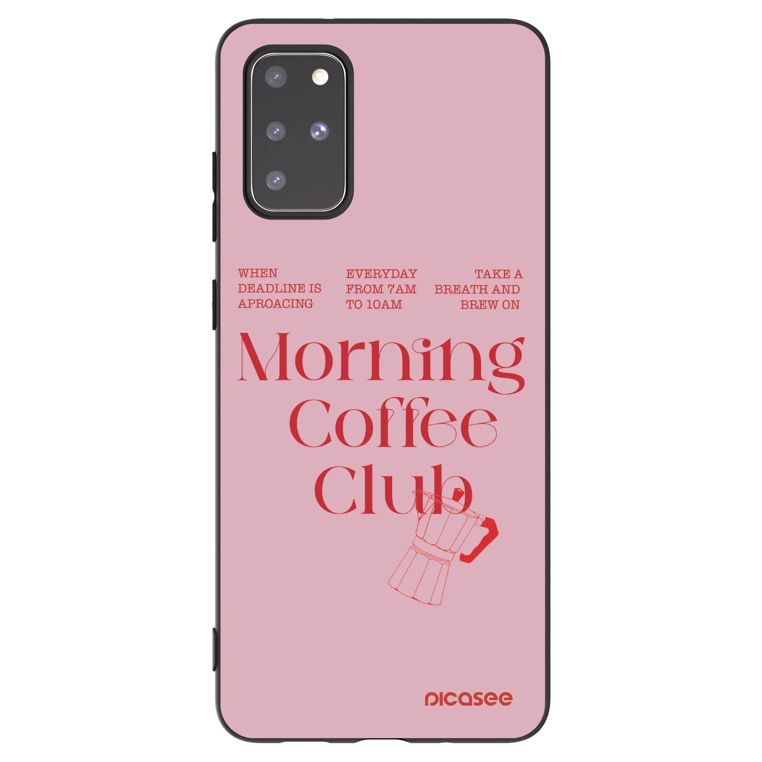 Picasee husă neagră din silicon pentru Samsung Galaxy S20+ G985F - Morning