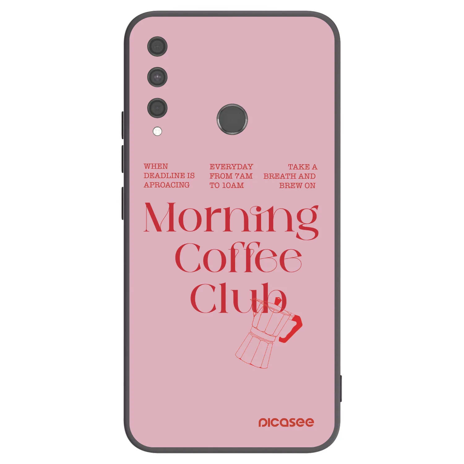 Picasee husă neagră din silicon pentru Huawei P40 Lite E - Morning