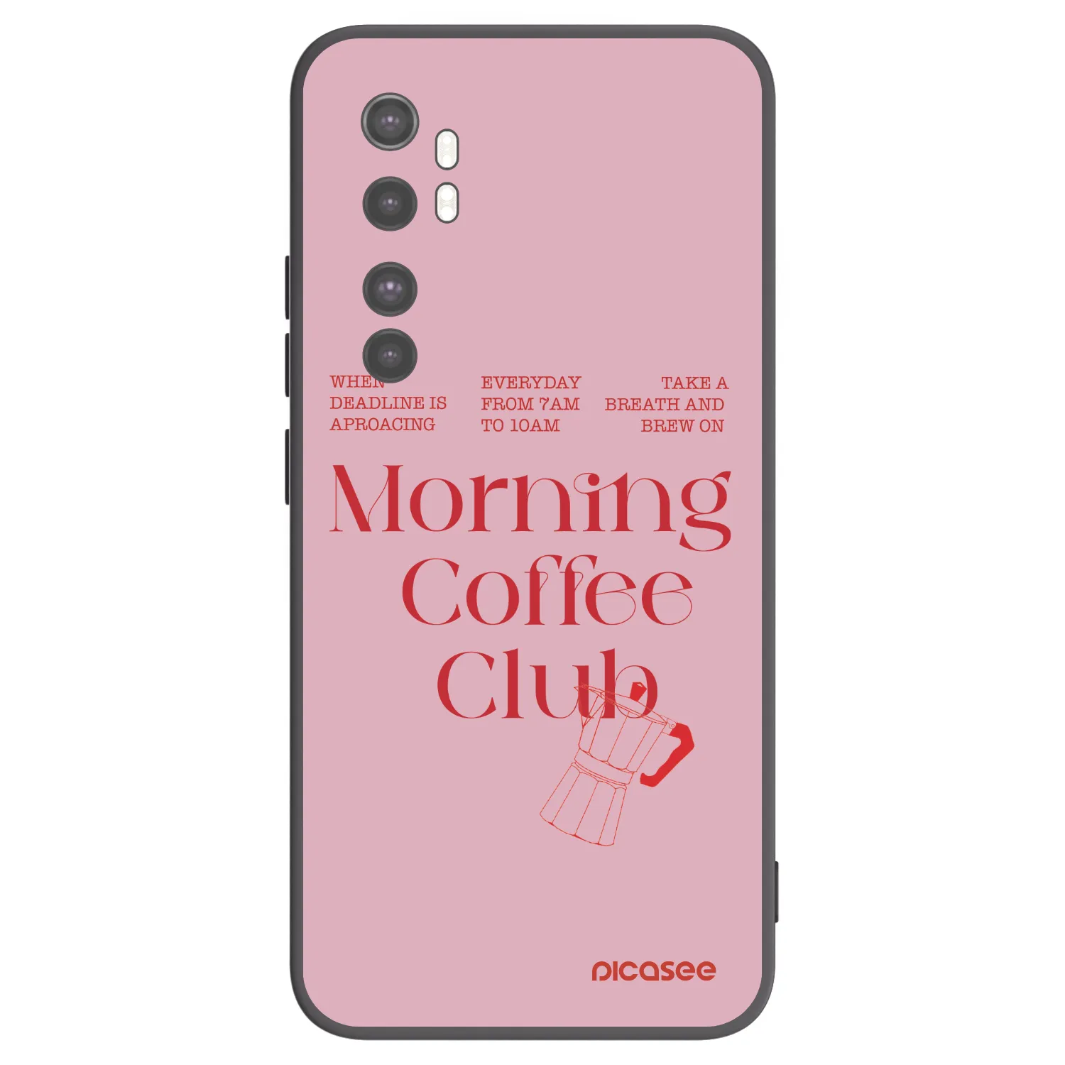 Picasee husă neagră din silicon pentru Xiaomi Mi Note 10 Lite - Morning