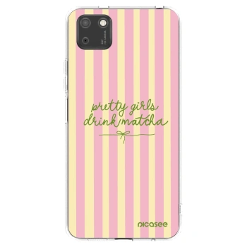 Picasee husă transparentă din silicon pentru Huawei Y5P - Pretty matcha