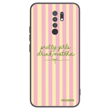 Picasee husă neagră din silicon pentru Xiaomi Redmi 9 - Pretty matcha