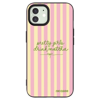 Picasee husă neagră din silicon pentru Apple iPhone 12 Pro - Pretty matcha