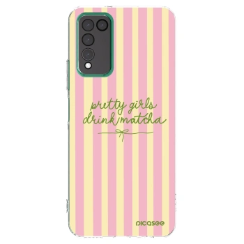 Picasee husă transparentă din silicon pentru Honor 10X Lite - Pretty matcha