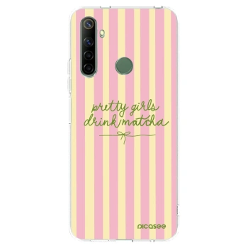 Picasee husă transparentă din silicon pentru Realme 6i - Pretty matcha
