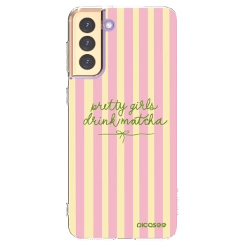 Picasee husă transparentă din silicon pentru Samsung Galaxy S21+ 5G G996F - Pretty matcha