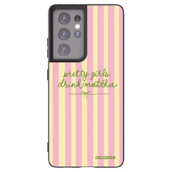 Picasee husă neagră din silicon pentru Samsung Galaxy S21 Ultra 5G G998B - Pretty matcha