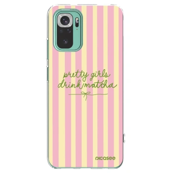 Picasee husă transparentă din silicon pentru Xiaomi Redmi Note 10 Pro - Pretty matcha