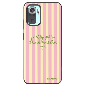 Picasee husă neagră din silicon pentru Xiaomi Redmi Note 10 Pro - Pretty matcha