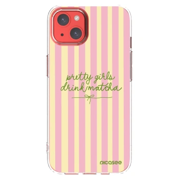 Picasee husă transparentă din silicon pentru Apple iPhone 13 - Pretty matcha