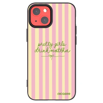 Picasee husă neagră din silicon pentru Apple iPhone 13 mini - Pretty matcha