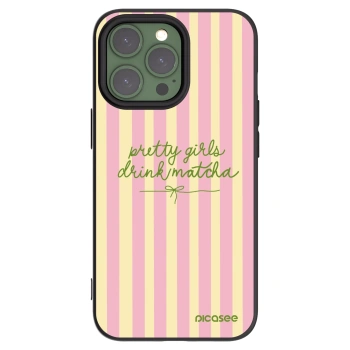 Picasee husă neagră din silicon pentru Apple iPhone 13 Pro - Pretty matcha