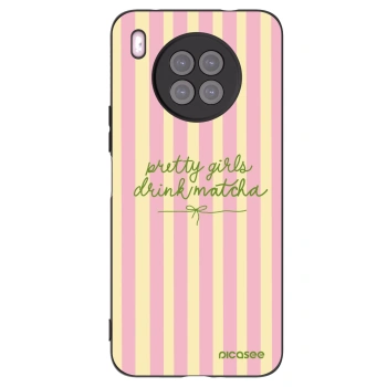 Picasee husă neagră din silicon pentru Huawei Nova 8i - Pretty matcha
