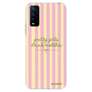 Picasee husă transparentă din silicon pentru Vivo Y11s - Pretty matcha