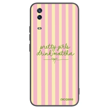 Picasee husă neagră din silicon pentru Vivo Y11s - Pretty matcha