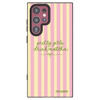 Picasee husă neagră din silicon pentru Samsung Galaxy S22 Ultra 5G - Pretty matcha