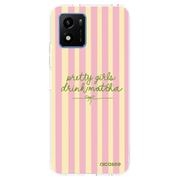 Picasee husă transparentă din silicon pentru Vivo Y01 - Pretty matcha