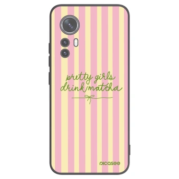 Picasee husă neagră din silicon pentru Xiaomi 12X - Pretty matcha