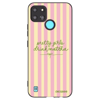 Picasee husă neagră din silicon pentru Realme C21Y - Pretty matcha