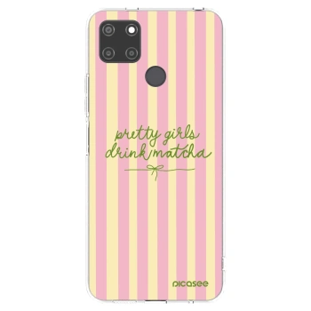 Picasee husă transparentă din silicon pentru Realme C21Y - Pretty matcha