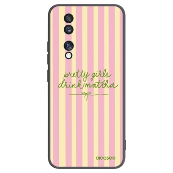 Picasee husă neagră din silicon pentru Honor 70 - Pretty matcha