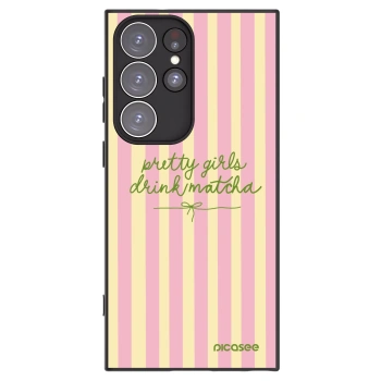 Picasee husă neagră din silicon pentru Samsung Galaxy S23 Ultra 5G - Pretty matcha