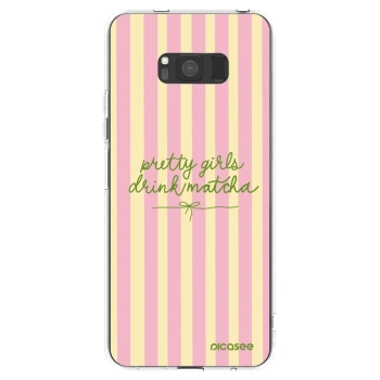 Picasee husă transparentă din silicon pentru Samsung Galaxy S8 G950F - Pretty matcha