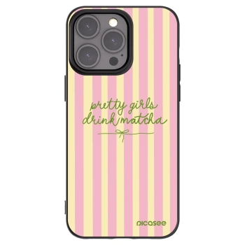 Picasee husă neagră din silicon pentru Apple iPhone 15 Pro Max - Pretty matcha