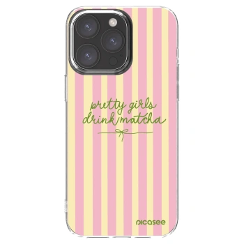 Picasee husă transparentă din silicon pentru Apple iPhone 15 Pro Max - Pretty matcha