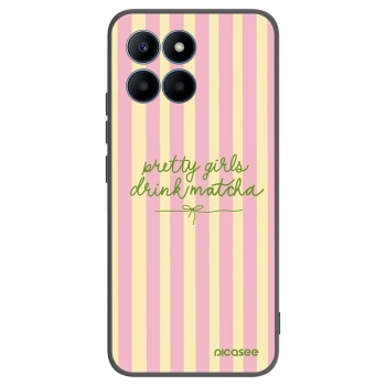 Picasee husă neagră din silicon pentru Honor 70 Lite - Pretty matcha