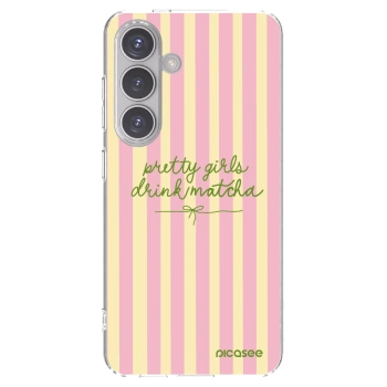 Picasee husă transparentă din silicon pentru Samsung Galaxy S24 S921B 5G - Pretty matcha