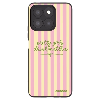 Picasee husă neagră din silicon pentru Honor X8b - Pretty matcha