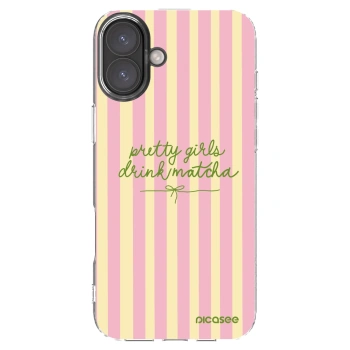 Picasee husă transparentă din silicon pentru Apple iPhone 16 Plus - Pretty matcha