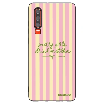 Picasee husă neagră din silicon pentru Huawei P30 - Pretty matcha