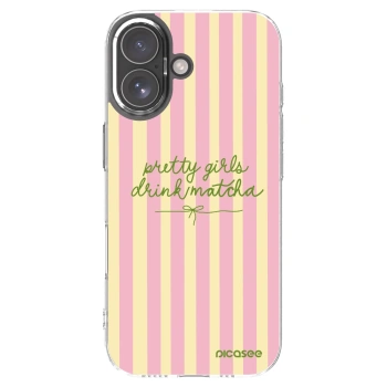 Picasee husă transparentă din silicon pentru Apple iPhone 17 - Pretty matcha