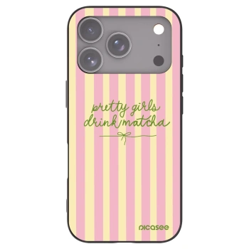 Picasee husă neagră din silicon pentru Apple iPhone 17 Pro - Pretty matcha