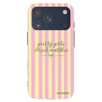Picasee husă transparentă din silicon pentru Apple iPhone 17 Pro - Pretty matcha
