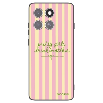 Picasee husă neagră din silicon pentru Motorola Edge 60 Pro - Pretty matcha
