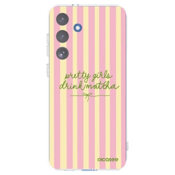 Picasee husă transparentă din silicon pentru Samsung Galaxy S25 FE 5G - Pretty matcha