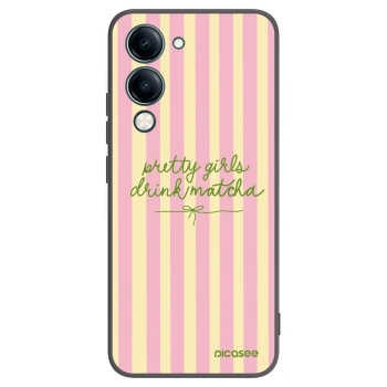 Picasee husă neagră din silicon pentru Vivo Y29s 5G - Pretty matcha
