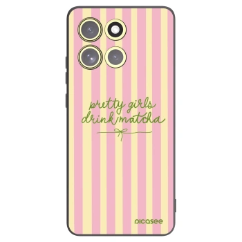 Picasee husă neagră din silicon pentru Motorola Moto G86 Power 5G - Pretty matcha