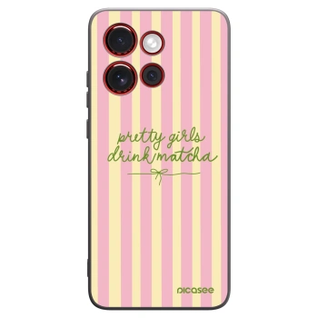 Picasee husă neagră din silicon pentru Motorola Edge 60 Neo 5G - Pretty matcha