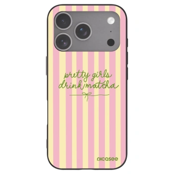 Picasee husă neagră din silicon pentru Apple iPhone 18 Pro - Pretty matcha
