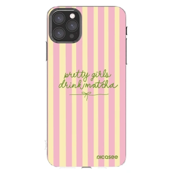 Picasee husă transparentă din silicon pentru Apple iPhone 11 Pro Max - Pretty matcha