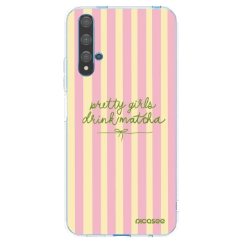 Picasee husă transparentă din silicon pentru Huawei Nova 5T - Pretty matcha