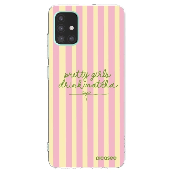 Picasee husă transparentă din silicon pentru Samsung Galaxy A51 A515F - Pretty matcha