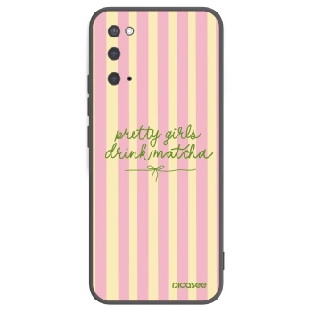 Picasee husă neagră din silicon pentru Samsung Galaxy S20 G980F - Pretty matcha