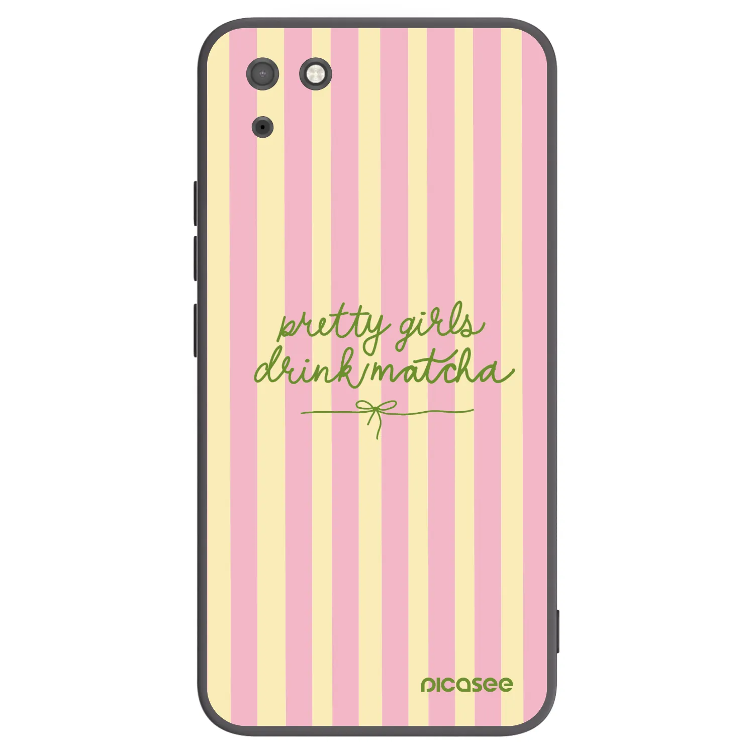 Picasee husă neagră din silicon pentru Huawei Y5P - Pretty matcha