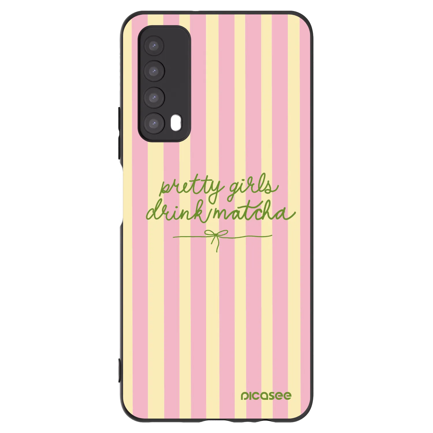 Picasee husă neagră din silicon pentru Huawei P Smart 2021 - Pretty matcha